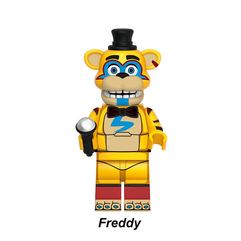 Glamrock Freddy Five Nights at Freddy’s LEGO brick minifigure