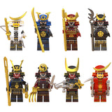 Japanese Samurai and Ninja Warrior Minifigures Set - Custom Brick Toy Figures