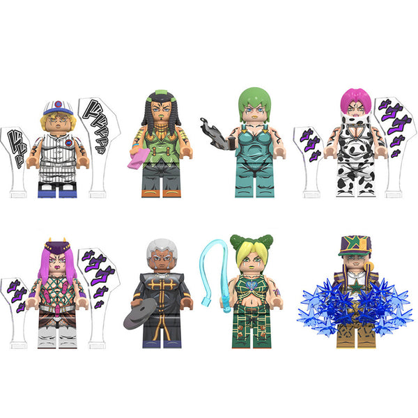 JoJo s Bizarre Adventure Minifigures Custom Anime LEGO Compatible BeyBurst