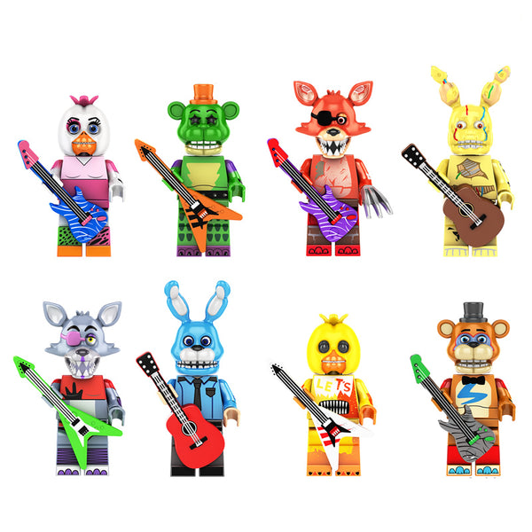 Five Nights at Freddy s Glamrock Lego Compatible FNAF Block Minifigures BeyBurst