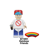 Rainbow Friends Little Blue Game Park Minifigures - 8-Piece Set