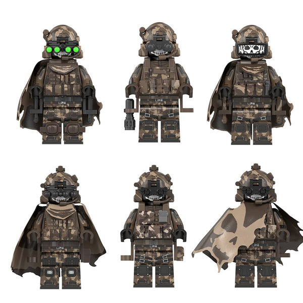 Special Forces Minifigures | Premium 6-Piece Set: Commander