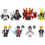 Naruto Series 6 Minifigures Custom Anime Brick Toy Set