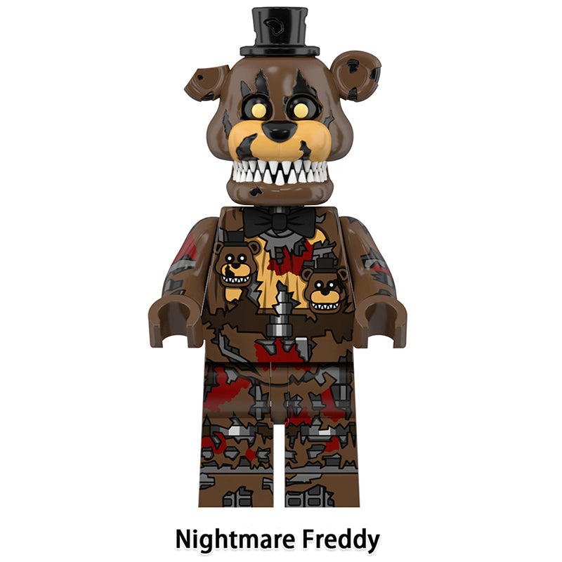Five Nights at Freddy's FNAF Animatronics Minifigures Custom Brick