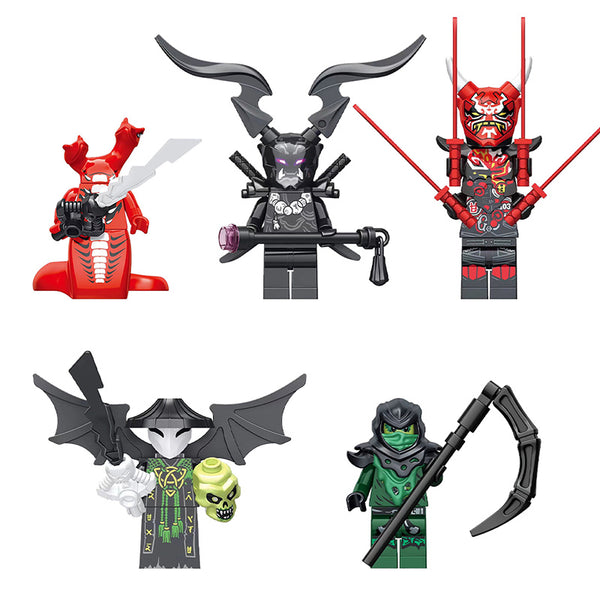 Ninjago Villains Custom Minifigures Set – LEGO-Compatible Brick