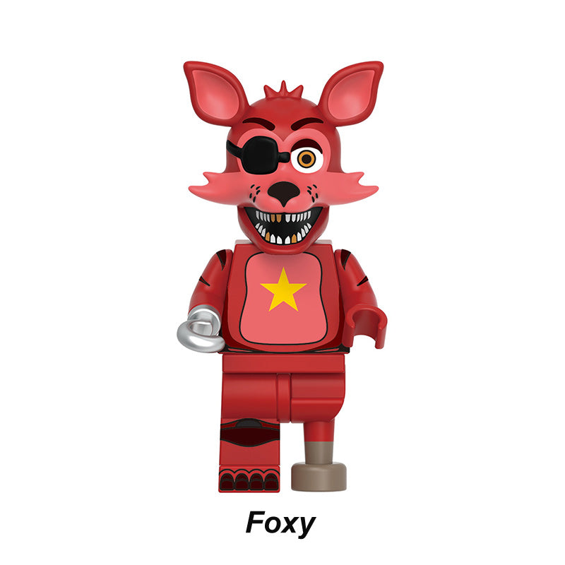 Rockstar Foxy Five Nights at Freddy’s LEGO-compatible custom minifigure