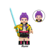 Rumi custom anime brick minifigure LEGO-compatible toy with cyber tech armor