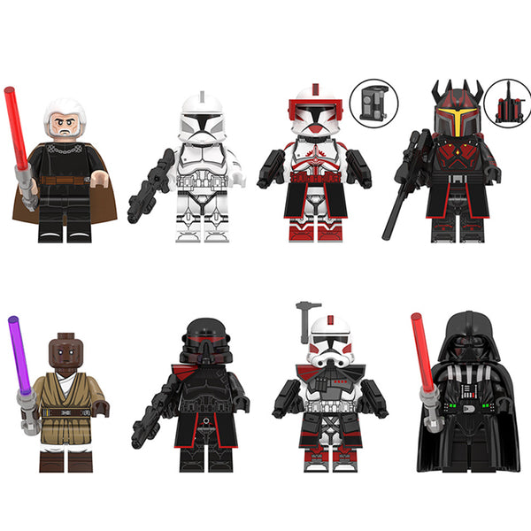 Star Wars Galaxy Warriors Custom Brick Lego-Compatible Minifigures