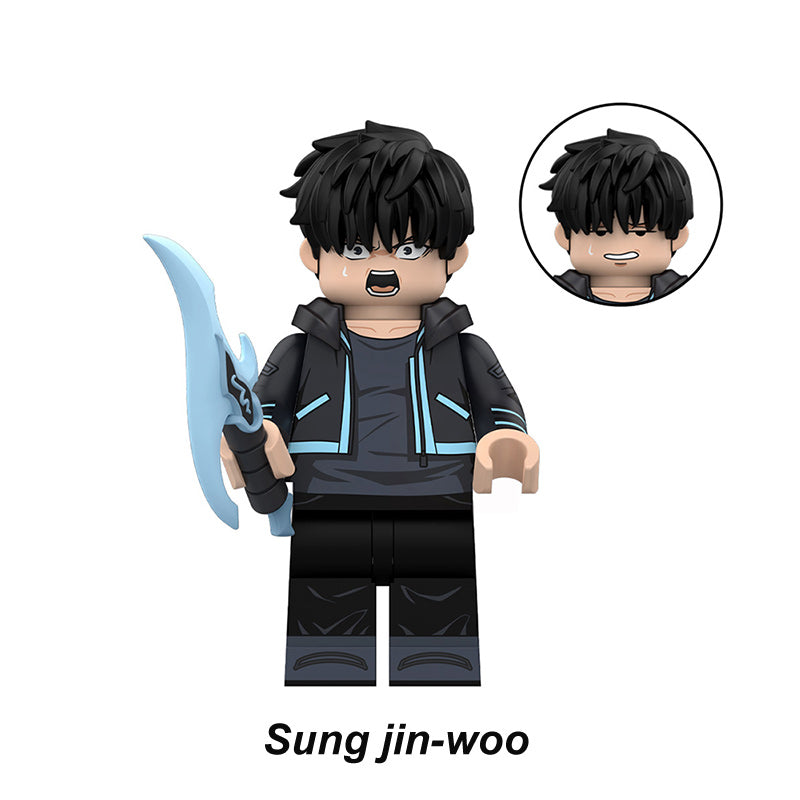 Sung Jin Woo Solo Leveling LEGO custom anime brick minifigure