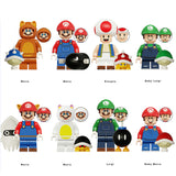 Super Mario Bros Brick Minifigures Custom Set Toy