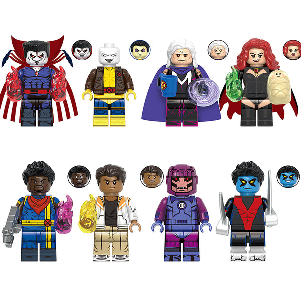 X Men Custom LEGO Compatible Brick Minifigures Iconic Marvel Toy Set BeyBurst