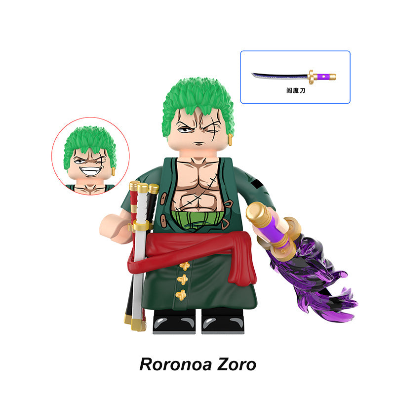 One Piece Zoro Crew Series 11 Custom Anime Brick Minifigures Set BeyBurst