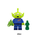Alien Little Green Man extraterrestrial custom brick minifigure.