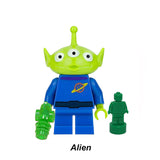 Aliens Little Green Men extraterrestrial custom brick minifigure.