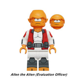 Allen the Alien Evaluation Officer Unopan custom superhero brick minifigure.