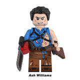 Battle-Damaged Ash Williams survival horror custom brick minifigure.