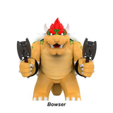 Bowser King of the Koopas large custom animated brick minifigure.