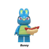 Bunny carnival prize plush custom brick minifigure.