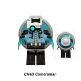 Chad Cameraman Ch4d Alliance warrior custom Skibidi Toilet brick minifigure.
