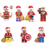 Christmas Superhero Minifigures Custom Brick Toy Set Series 1 - Holiday Edition