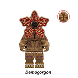 Custom Demogorgon monster building block toy, Lego-compatible minifigure with open-petal face.