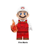 Fire Mario classic power-up form custom animated brick minifigure.