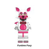 Funtime Foxy custom FNAF brick minifigure toy from Five Nights at Freddy’s Series 3