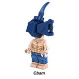 Katana Devil Chainsaw Man custom anime brick minifigure with sword head