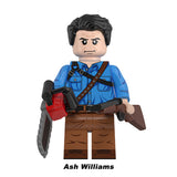 Pre-Deadite Ash Williams classic horror custom brick minifigure.