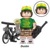 Dustin Henderson custom brick minifigure toy from Stranger Things Series 2 building block set.