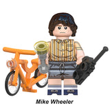 Mike Wheeler custom brick minifigure toy from Stranger Things Series 2 building block set.