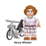 Nancy Wheeler custom brick minifigure toy from Stranger Things Series 2 building block set.