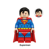 Superman The Man of Steel custom superhero brick minifigure.