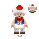Toad loyal Mushroom Retainer custom animated brick minifigure.