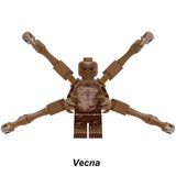 Vecna custom minifigure from Stranger Things, Lego-compatible horror villain building block toy.