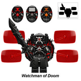 Giant Watchman of Doom 3.7-inch tall action figure custom Skibidi Toilet brick toy.