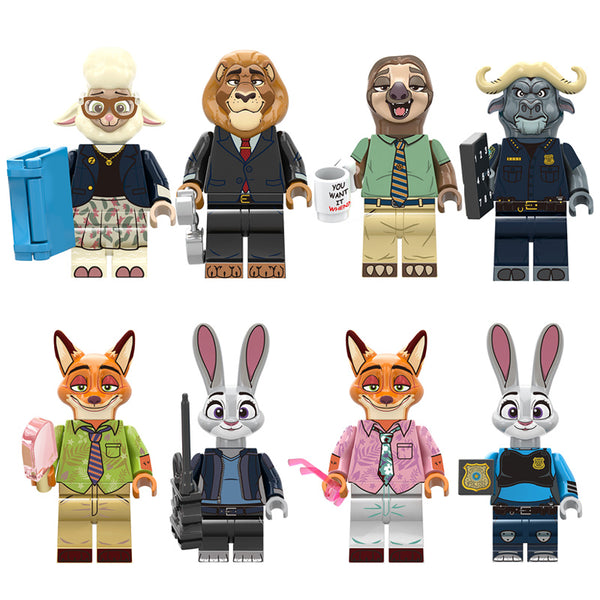 Zootopia Brick Minifigure Set | Nick, Judy & Friends LEGO