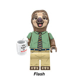 Zootopia brick minifigure custom toy featuring Flash